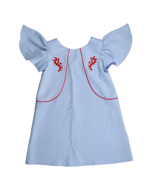 A Blue Short Sleeve Dresses from Sea Apple in size 6T for girl. (Front View)