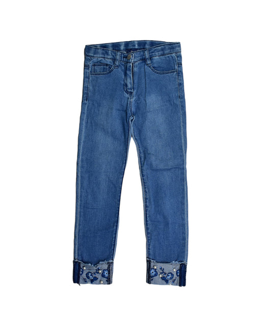 A Blue Jeans from Chicco in size 6T for girl. (Front View)