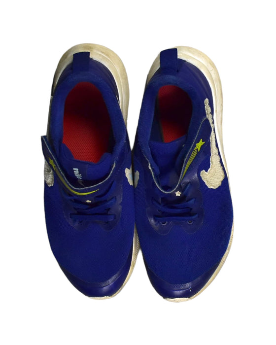 A Blue Sneakers from Nike in size 10Y for boy. (Back View)