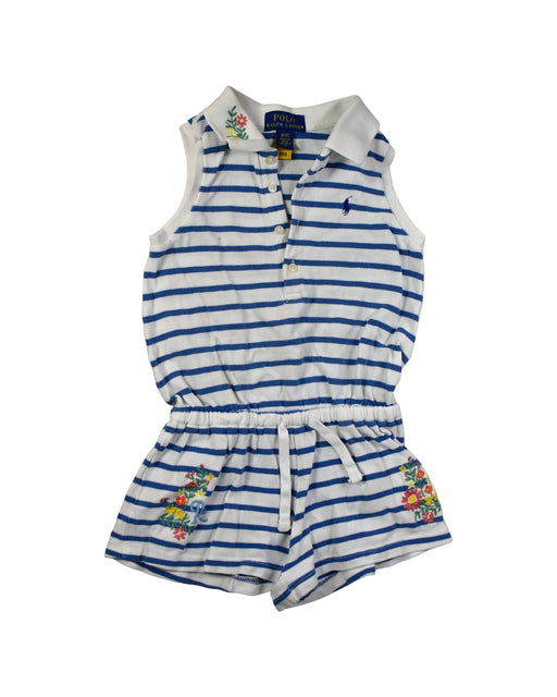 A White Rompers from Polo Ralph Lauren in size 3T for girl. (Front View)