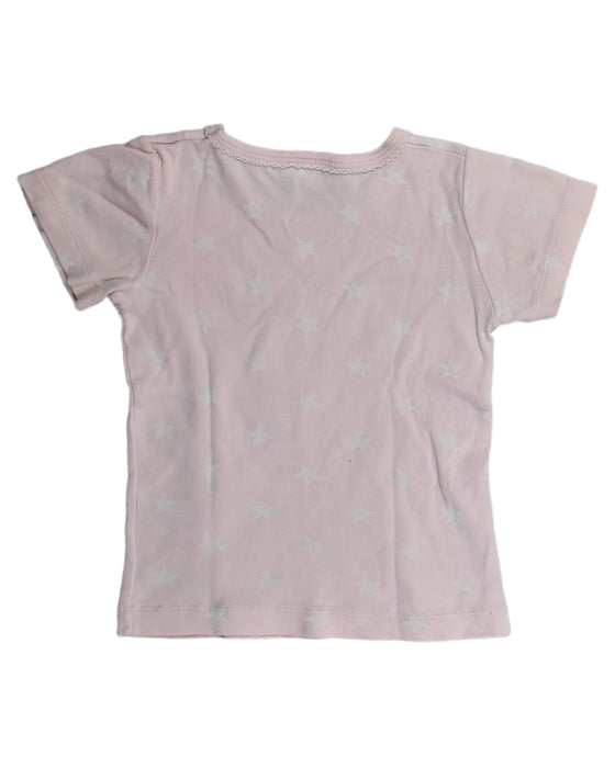A Pink T Shirts from Petit Bateau in size 3T for girl. (Back View)