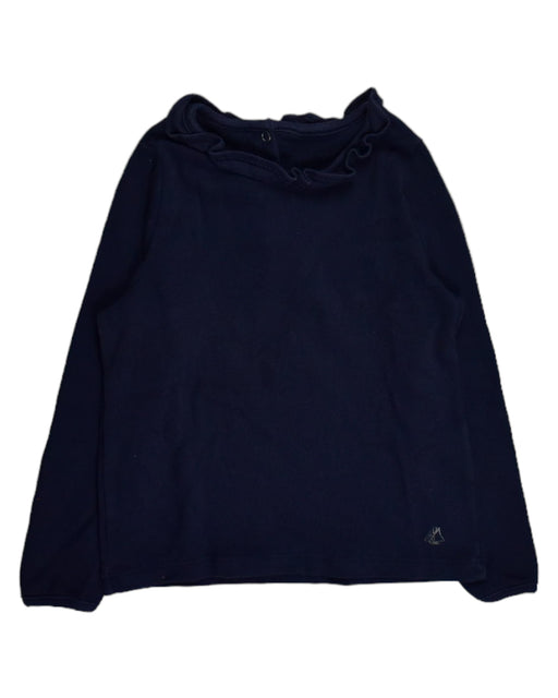 A Blue Long Sleeve Tops from Petit Bateau in size 3T for girl. (Front View)