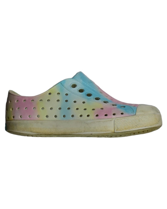 A Multicolour Slip Ons from Native Shoes in size 3T for girl. (Front View)