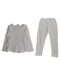 A White Pyjama Sets from Petit Bateau in size 4T for girl. (Back View)