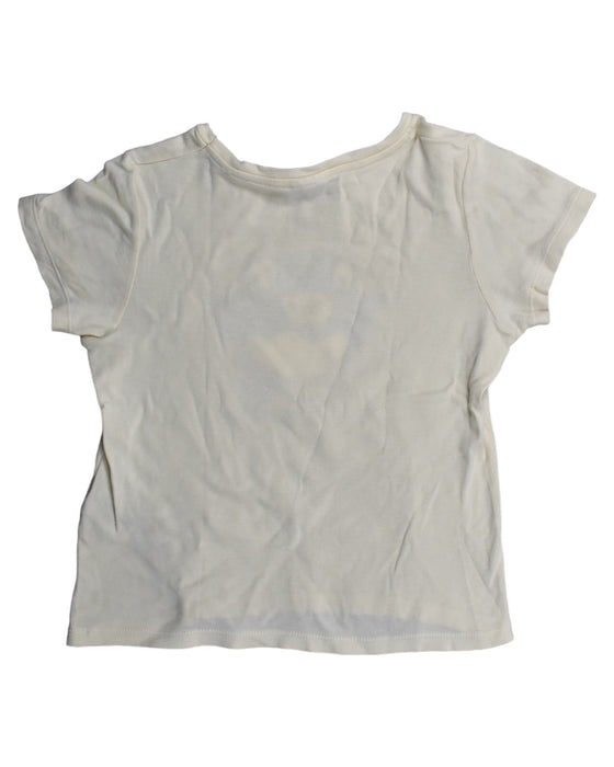 A White T Shirts from Petit Bateau in size 8Y for girl. (Back View)
