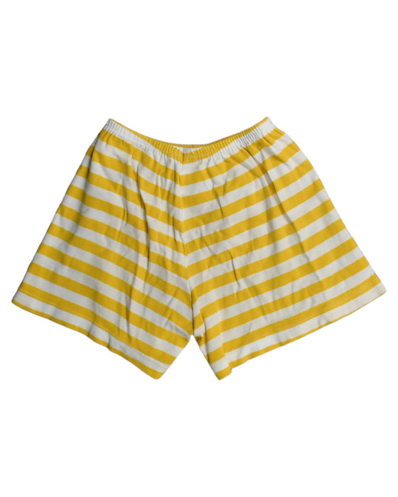A Yellow Shorts from Petit Bateau in size 6T for girl. (Back View)