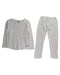 A White Pyjama Sets from Petit Bateau in size 4T for girl. (Front View)