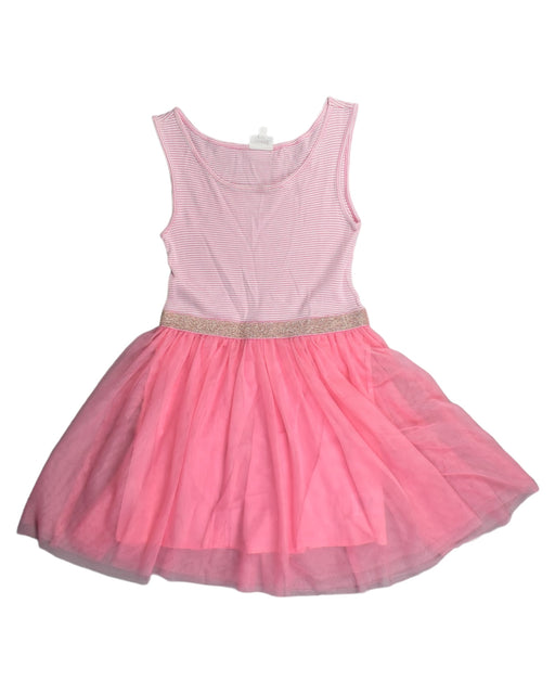 A Pink Sleeveless Dresses from Seed in size 9Y for girl. (Front View)