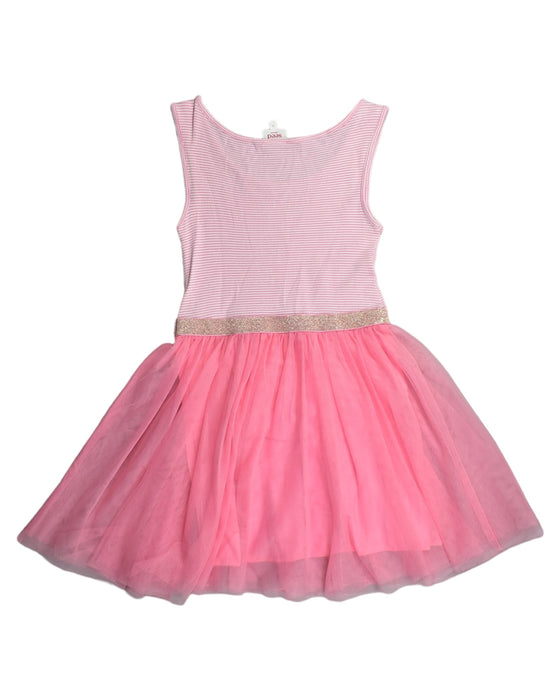 A Pink Sleeveless Dresses from Seed in size 9Y for girl. (Back View)