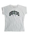 A White T Shirts from Guess in size 10Y for girl. (Front View)