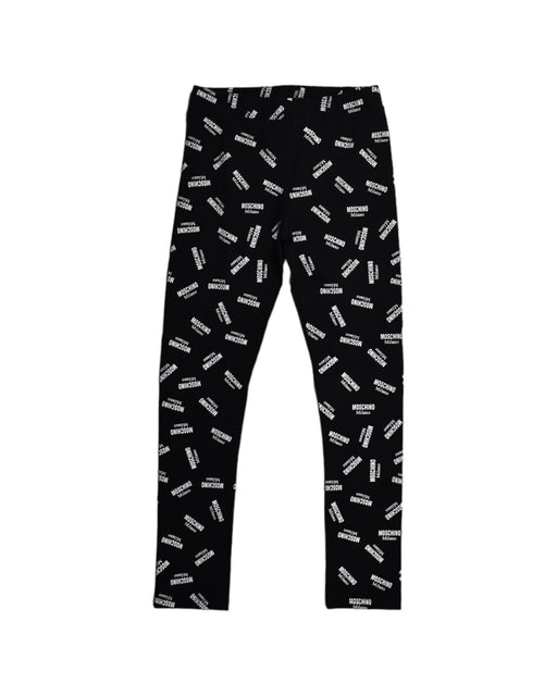 A Black Leggings from Moschino in size 10Y for girl. (Front View)