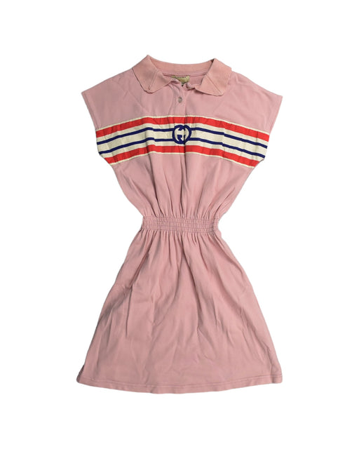 A Pink Sleeveless Dresses from Gucci in size 8Y for girl. (Front View)
