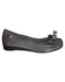 A Silver Flats from Mini Melissa in size 7Y for girl. (Front View)