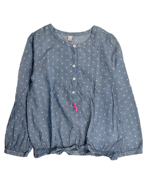A Blue Long Sleeve Tops from Esprit in size 7Y for girl. (Front View)