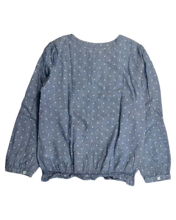 A Blue Long Sleeve Tops from Esprit in size 7Y for girl. (Back View)