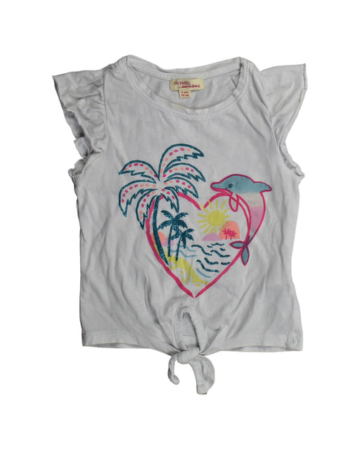 A Grey Sleeveless Tops from Du Pareil au même in size 2T for girl. (Front View)