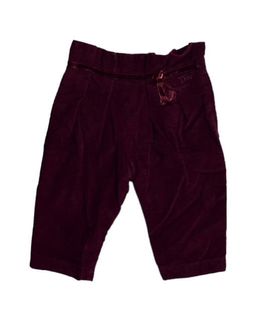 A Burgundy Casual Pants from Dior in size 6-12M for girl. (Front View)
