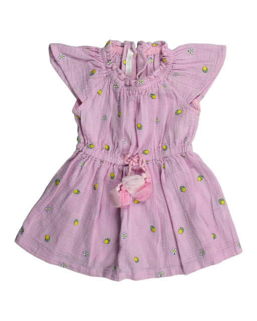 A Pink Sleeveless Dresses from Gingersnaps in size 6-12M for girl. (Front View)