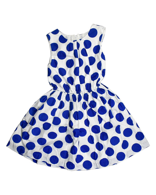 A Blue Sleeveless Dresses from Jacadi in size 10Y for girl. (Front View)