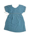 A Blue Short Sleeve Dresses from Chateau de Sable in size 8Y for girl. (Back View)