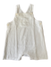 A White Sleeveless Jumpsuits from Château de Sable in size 3-6M for boy. (Front View)