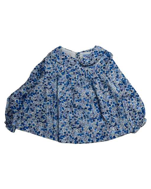 A Blue Long Sleeve Tops from Jacadi in size 18-24M for girl. (Front View)