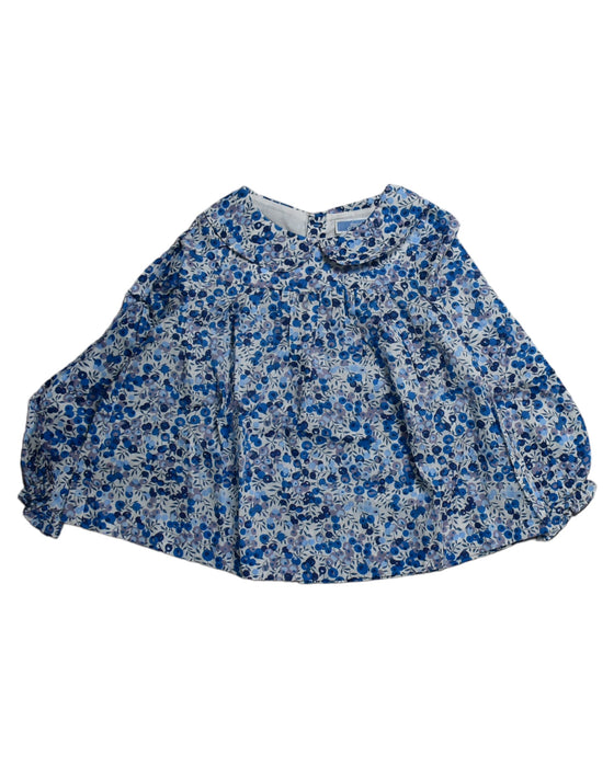 A Blue Long Sleeve Tops from Jacadi in size 18-24M for girl. (Front View)