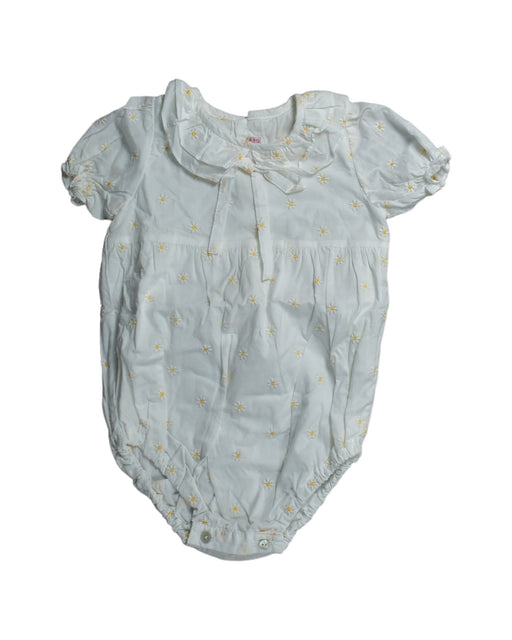 A White Bodysuits from La Coqueta in size 2T for girl. (Front View)