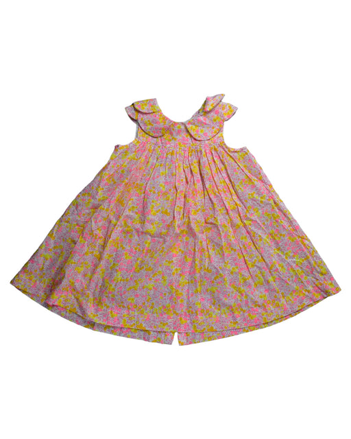 A Pink Sleeveless Dresses from Jacadi in size 18-24M for girl. (Front View)