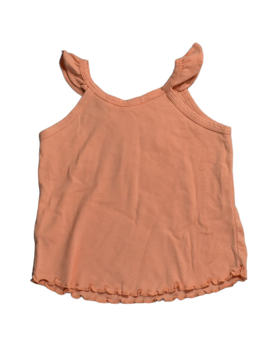 A Orange Sleeveless Tops from Chateau de Sable in size 18-24M for girl. (Back View)