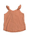 A Orange Sleeveless Tops from Chateau de Sable in size 18-24M for girl. (Back View)