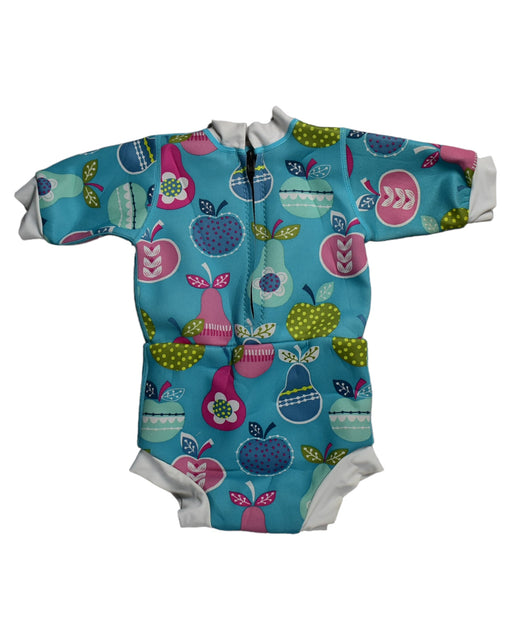 A Blue Swimsuits from Splash About in size XL for girl. (Front View)