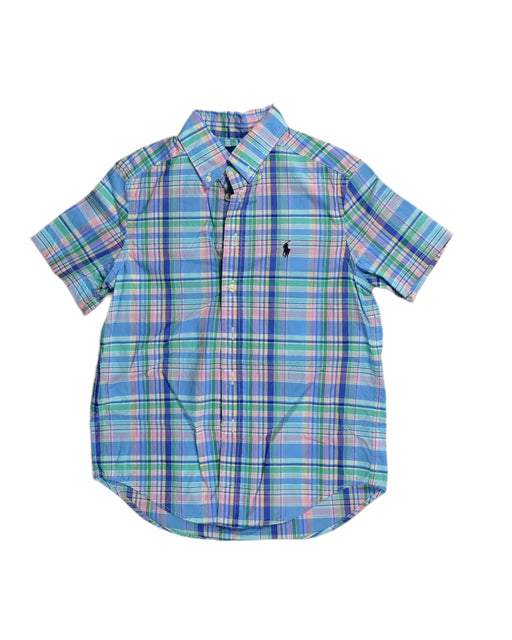 A Blue Shirts from Ralph Lauren in size 8Y for boy. (Front View)