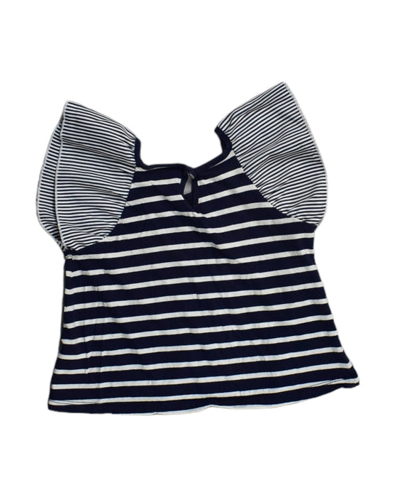 A Blue Sleeveless Tops from Seed in size 2T for girl. (Back View)