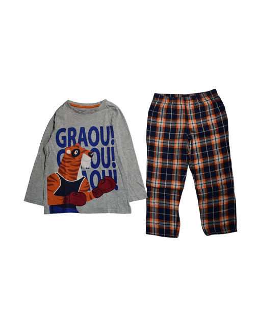 A Blue Pyjama Sets from Du Pareil au même in size 5T for boy. (Front View)