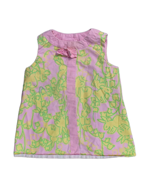 A Pink Sleeveless Tops from Lilly Pulitzer in size 12-18M for girl. (Front View)