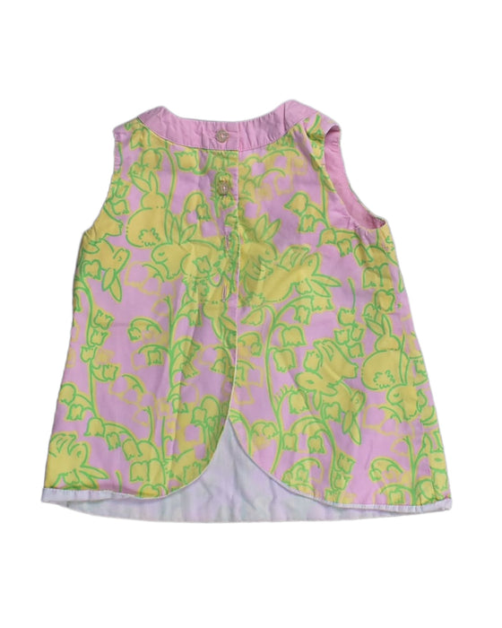 A Pink Sleeveless Tops from Lilly Pulitzer in size 12-18M for girl. (Back View)
