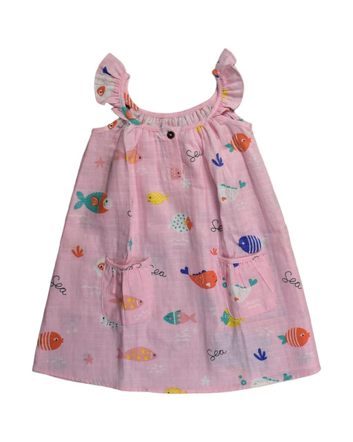 A Pink Sleeveless Dresses from Anais An in size 3T for girl. (Front View)