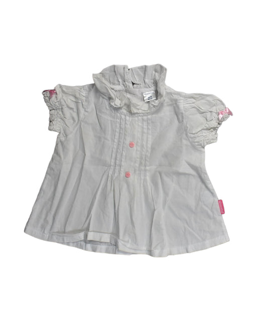 A White Short Sleeve Tops from Absorba in size 18-24M for girl. (Front View)
