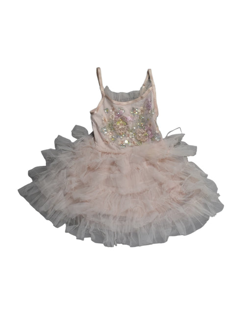 A Pink Sleeveless Dresses from Tutu Du Monde in size 3-6M for girl. (Front View)