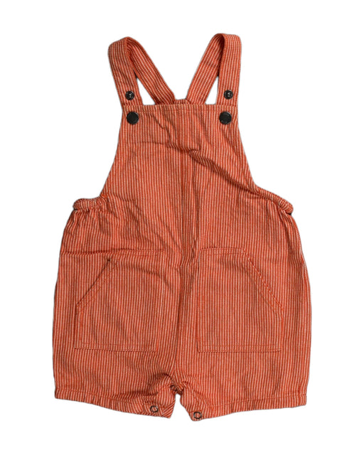 A Orange Overall Shorts from Seed in size 6-12M for neutral. (Front View)