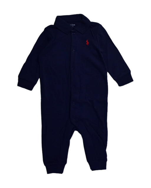 A Blue Jumpsuits from Ralph Lauren in size 3-6M for boy. (Front View)