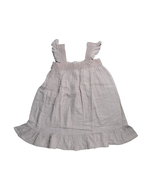 A Pink Sleeveless Dresses from Jamie Kay in size 6T for girl. (Front View)