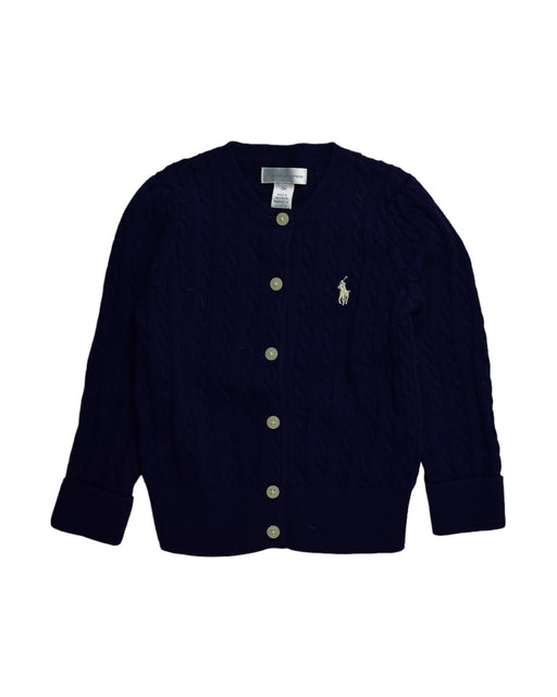 A Navy Cardigans from Ralph Lauren in size 12-18M for girl. (Front View)