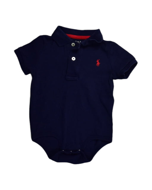 A Navy Bodysuits from Ralph Lauren in size 6-12M for boy. (Front View)