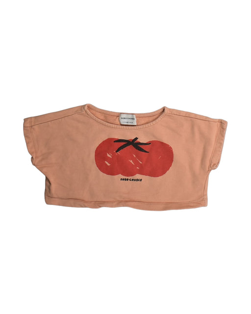 A Orange Short Sleeve Tops from Bobo Choses in size 3T for girl. (Front View)