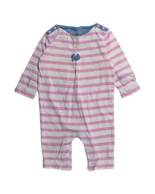 A Pink Rompers from Chateau de Sable in size 6-12M for girl. (Front View)