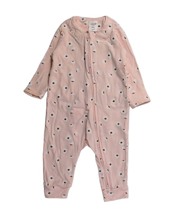 A Pink Jumpsuits from Seed in size 3-6M for girl. (Front View)