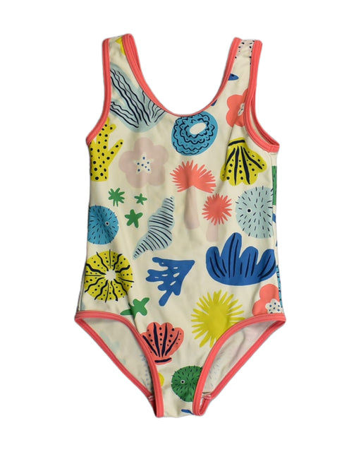 A White Swimsuits from Boden in size 6T for girl. (Front View)