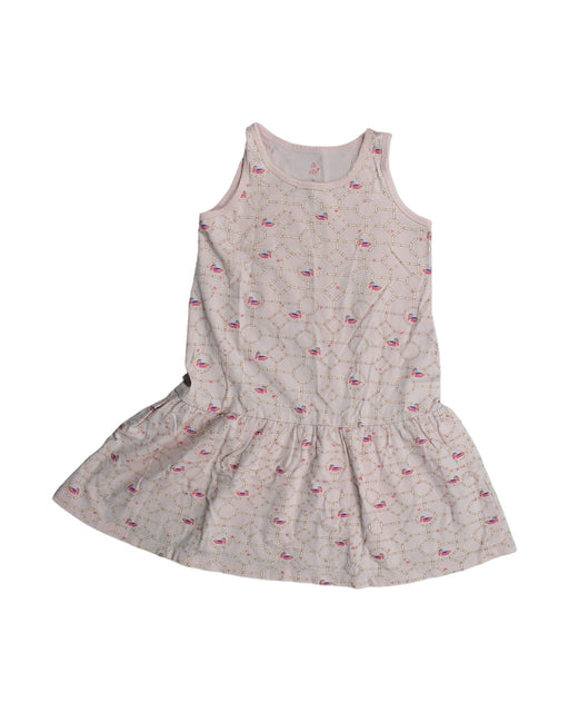 A Pink Sleeveless Dresses from Elly in size 4T for girl. (Front View)